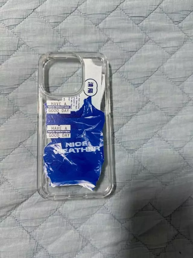 Nice Weather] N.W PLASTIC BAG PHONE CASE (BLUE) -